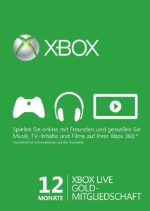 Xbox Live Gold 12 Monate